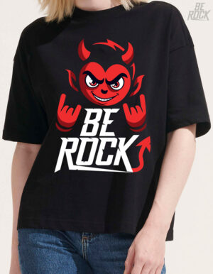 Camiseta Oversize Be Rock Mujer