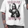 Camiseta Oversize Rock is Art blanca HOMBRE