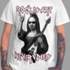 Camiseta Be Rock- Rock is Art blanco UNISEX