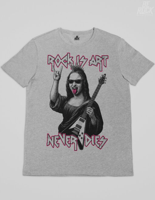 Camiseta Be Rock- Rock is Art Ceniza UNISEX