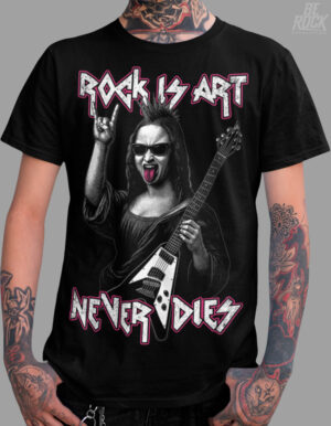 Camiseta Be Rock- Rock is Art Negro