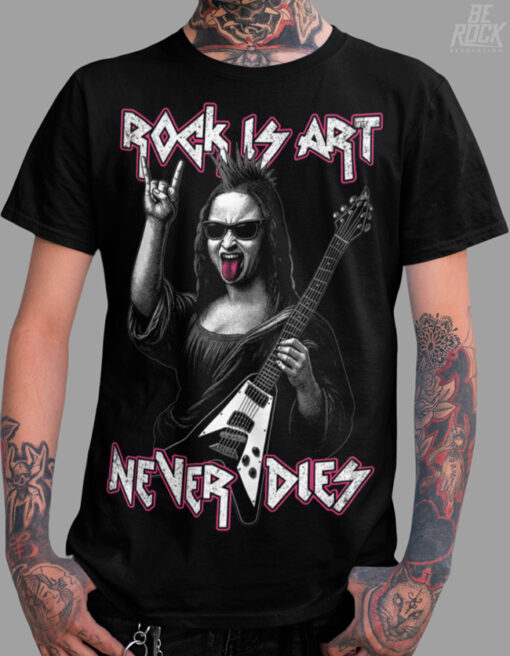 Camiseta Be Rock- Rock is Art Negro